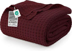 Utopia Bedding 100% Cotton Waffle Weave Blanket King Size by UTOPIABEDDING