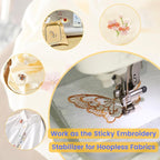 New brothread 12" x5YDS Sticky Water Soluble Embroidery Stabilizer Printable - Image 6