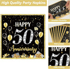 50 Guests 50th Anniversary Plates Napkins Party Supplies Employee Career - Image 4