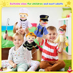 6 Pcs Role Play Hand Puppets Profession Worker Entrepreneur Plush Toys - Image 5