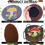 Bulerrylulu 6 Pcs Diamond Painting Coasters Kits - Image 3