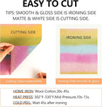 FUNKAKA Glitter HTV Heat Transfer Vinyl Bundle, 43 Pack 12" x 10" Sheets HTV - Image 5
