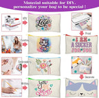 Legigo Blank Canvas Bag Zipper Pouch Makeup Bags Bulk - Image 6