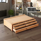 7 Elements 3 Drawer Wooden Artist Storage Supply Box - Image 2
