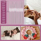 Aeelike Crochet Kit Multi Size Crochet Hooks Set 0.6mm-6mm, Full Crochet Kit - Image 5