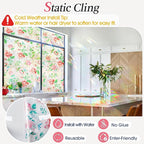 Coavas Window Privacy Film, Rainbow Stained Glass Decorative Window Clings - Image 5