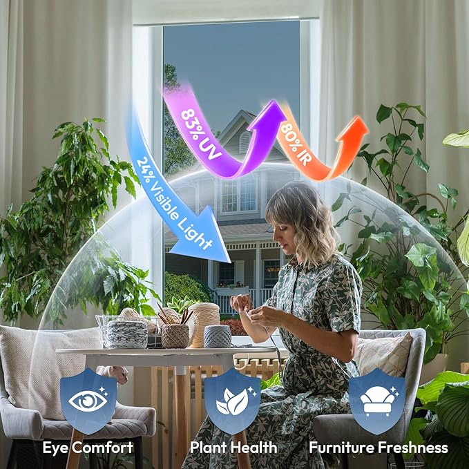 rabbitgoo One Way Privacy Window Film Window Tint - Image 5