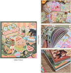 Girl's Japanese Retro Sticker Book, 1000+ Cute Comics Style Food Stickers - Image 3