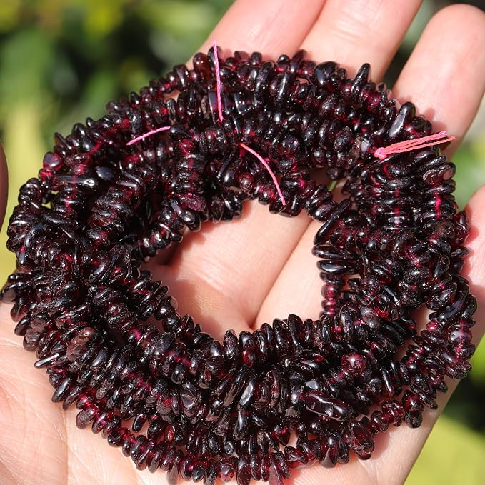 400pcs Natural Chip Stone Beads - Image 2