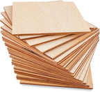 50 Pack Unfinished Wood Squares 4"x4"x1/8" Blank Thin Basswood Sheets - Image 4