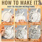Honeydak 6 Sets DIY Glass Mosaic Tiles - Image 3