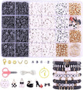 Wuollgess 3500 PCS Black White Clay Beads Kit by Wuollgess