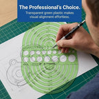 ALVIN Circle Radius Master Template TD1202, Template - Image 10