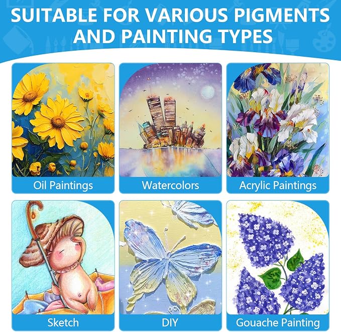 ESRICH Small Canvases for Painting 5x7, 4 Pack Stretched Canvases for Painting - Image 5