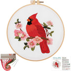 Louise Maelys Cardinal Embroidery Kits by LouiseMaelys
