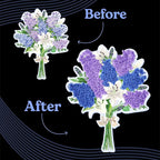 Unwynd Poke Art Lavender Flower Bouquet | Mess-Free Arts and Crafts - Image 7