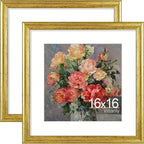 Vittanly 16x16 Picture Frames Set of 2, Ornate Vintage Photo Frame by Vittanly