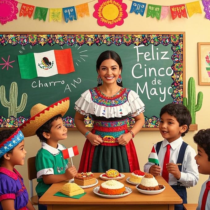 69 Feet Mexican Fiesta Bulletin Border Cinco De Mayo Border Bulletin Office - Image 6