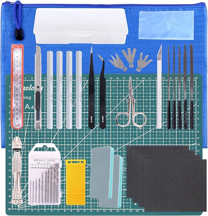 27Pcs Modeler Basic Tools Craft Set Hobby Building Tools Kit by Rustark
