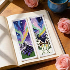 ACRNIGHEET 6PCS Cross Stitch Kits Stamped Cross Stitch Bookmark Kit - Image 6