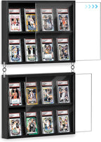 Emfogo Card Display Case, 2 Pack Trading Card Display by Emfogo