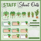 Plant Theme Staff Shout Outs Bulletin Board Decorations Plants Staff Shout Outs - Image 2