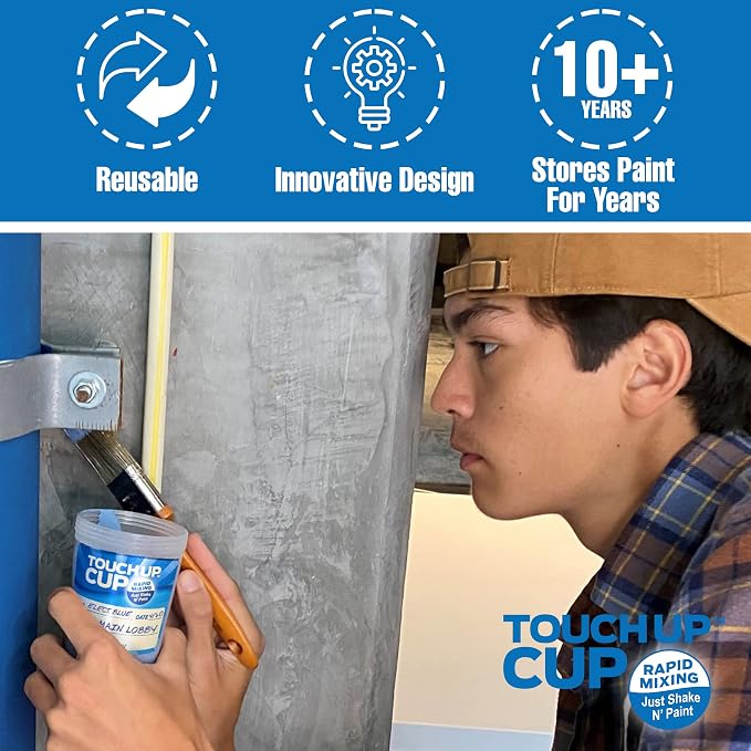 Touch Up Cup Empty Plastic Paint Storage Containers, 13 oz, - Image 3
