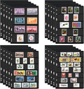 MUQING Stamp Album Pages, Stamp Storage Holder, Stamp Collecting Display by MUQING