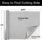 TORC Silver Glitter HTV Heat Transfer Vinyl Roll 12 inch x 20 ft Iron on Vinyl - Image 2