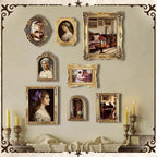 8 Pcs Vintage Picture Frames Set - Image 6