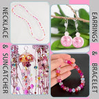 636pcs Glass Beads for Jewelry Making - Image 8