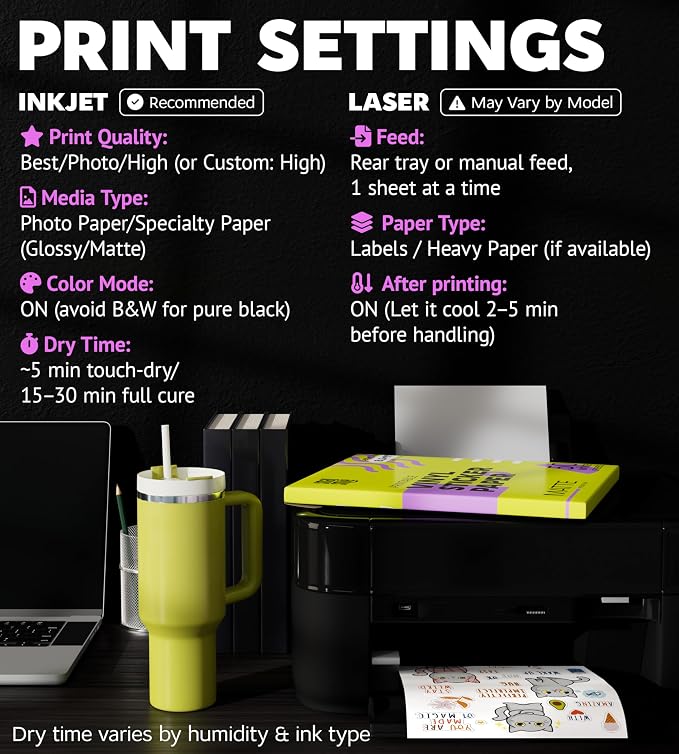 Premium Printable Vinyl Sticker Paper - Image 2