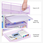 OPNICE Desk Organizer, 5-Tier Desktop File Organizer - Image 5