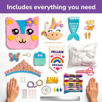 Craftorama Sewing Kit for Kids, Fun and Educational Accessories Craft Set for - Image 3
