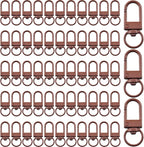 KJML DIY Keychain clip 60pcs Swivel Snap Lobster Claw Keychain Clasps Lanyard by KJMLDIY