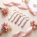 Wavyknot 50 Pcs PU Leather Keychain Blanks Bulk Laser Engraving Blanks Keychain - Image 3