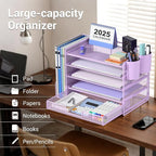 OPNICE Desk Organizer, 5-Tier Desktop File Organizer - Image 6