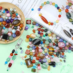 Mixed Natural Stone Beads for Jewelry Making, Colorful Real Stone Beading - Image 3