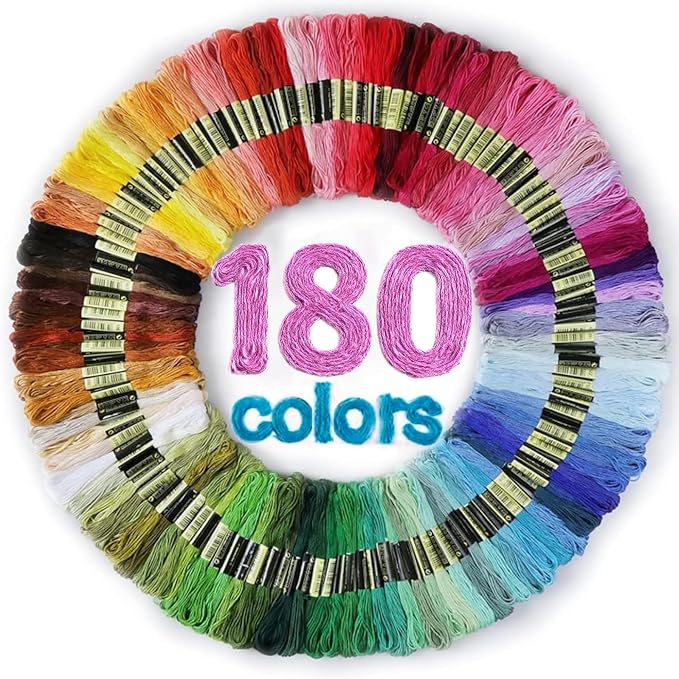 LOVIMAG Embroidery Thread Floss, 180p Colors, Sewing Kit | Friendship Bracelet by LOVIMAG