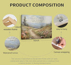 YOXORDQ Christian Bible Floral Canvas Wall Art Scripture Wildflower Picture - Image 3