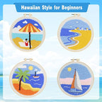 Sailboat Punch Needle Kit for Beginners, Crochet Kit for Adult, Home Decor - Image 4