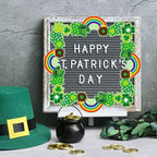 FYSUIMU 65.6 Ft St. Patrick's Day Bulletin Board Borders Green Shamrock Clover - Image 7