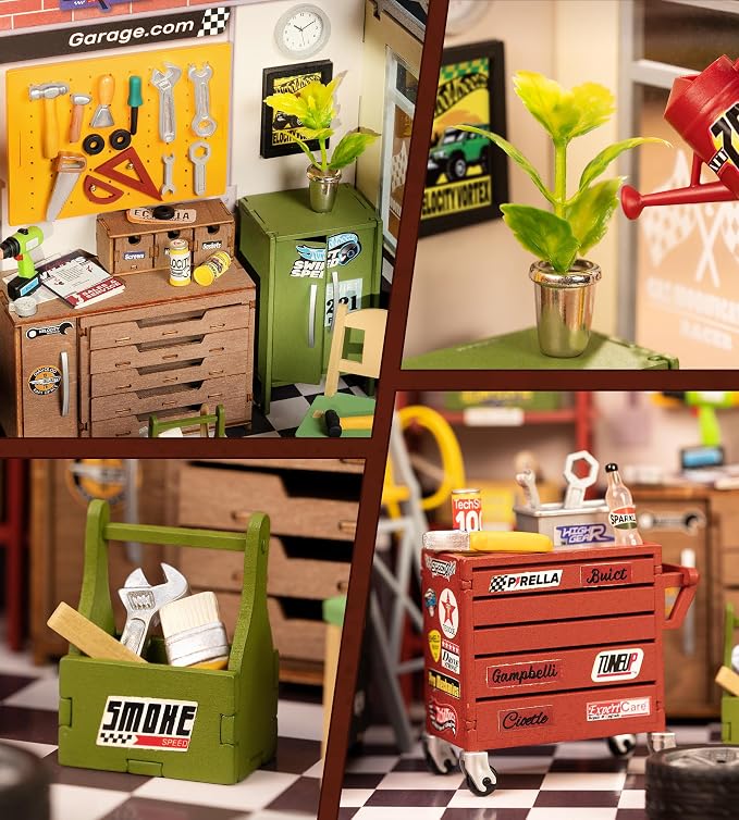 Rowood Miniature House Kit, DIY Miniature Dollhouse Craft Kits - Image 5