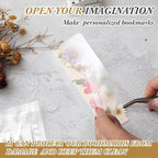 Fuyoooo 376 Pcs Pressed Flowers Bookmark Making Kit, DIY Bookmark Laminating - Image 6