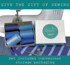 BlesSew Sewing Thread in Blue Color Tones – 6 Spools of Polyester Thread - Image 6