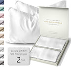 SUNDAYSILKS™ Silk Pillow Cases 2 Pack | 22 Momme Mulberry Silk Pillowcase Set by ColoradoHomeCo