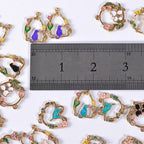 Bulk Gold Enamel Charms for Jewelry Making, Colorful Metal Charms Pendant for - Image 6