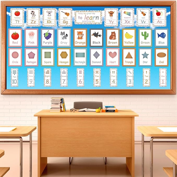 Qyeahkj 17.7in x 20ft Bulletin Board Paper Roll Bulletin Board Background Paper - Image 3