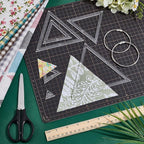 NBEADS 6 Pcs 6 Sizes Transparent Acrylic Sewing Template, Acrylic Quilting - Image 4