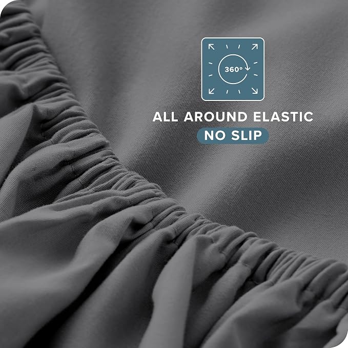 Bare Home Split Head Flex King Sheet Set - Image 7
